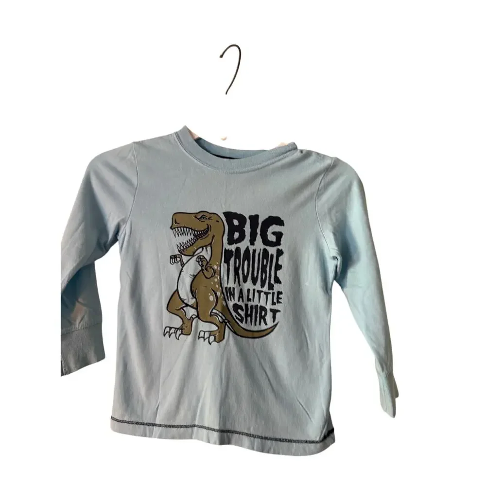 Old Navy Y2K Dinosaur Shirt Size 5T Boys‎ Long Sleeve